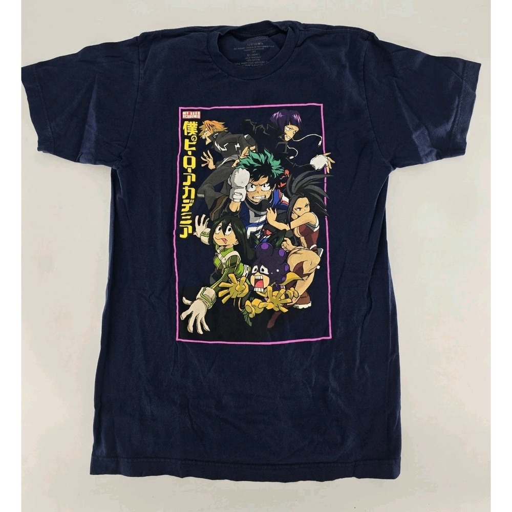 My Hero Academia Funimation Men Sz:‎ M Dark Blue Anime T Shirt Short Sleeve